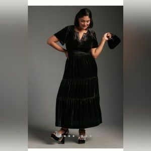 🛍️✨🖤Anthro Somerset Maxi - Velvet Edition
